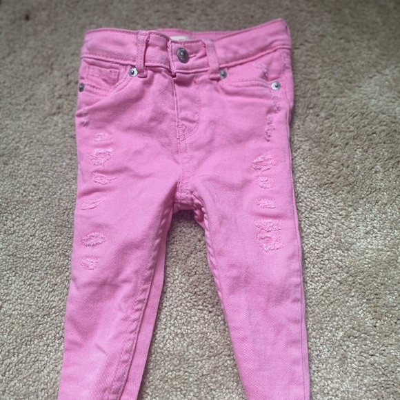 Ultra Skinny Ripped Levi’s Jeans Pink - Picture 4 of 5